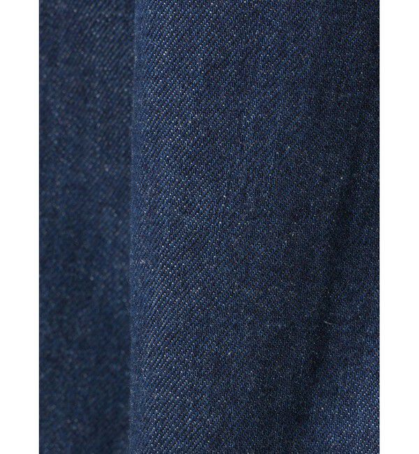 mizuiro ind「mizuiro ind デニムタックワイドパンツ」|デニム|