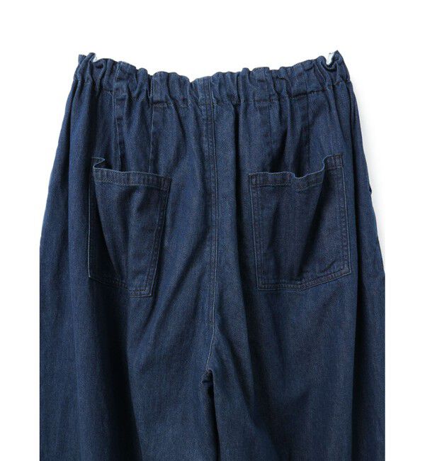 mizuiro ind「mizuiro ind デニムタックワイドパンツ」|デニム|