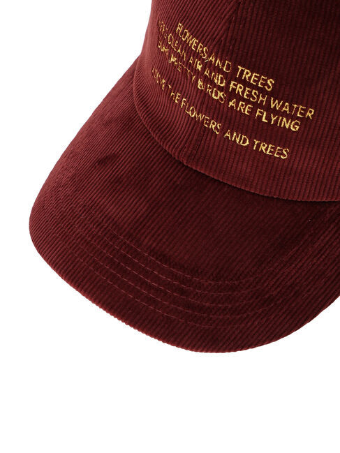 Lugnoncure「ロゴ刺繍コーデュロイキャップ《2025autumn catalog item》」|その他|