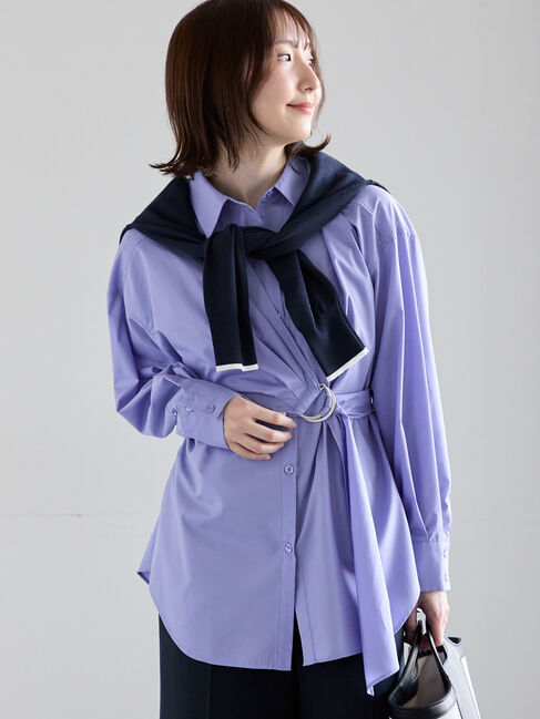 Te chichi「Dカンデザインシャツ」|シャツ・ブラウス|ブルー