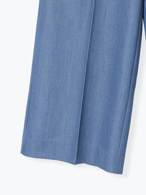 Te chichi「デニムライクシルキータッチワイドパンツ」|その他|