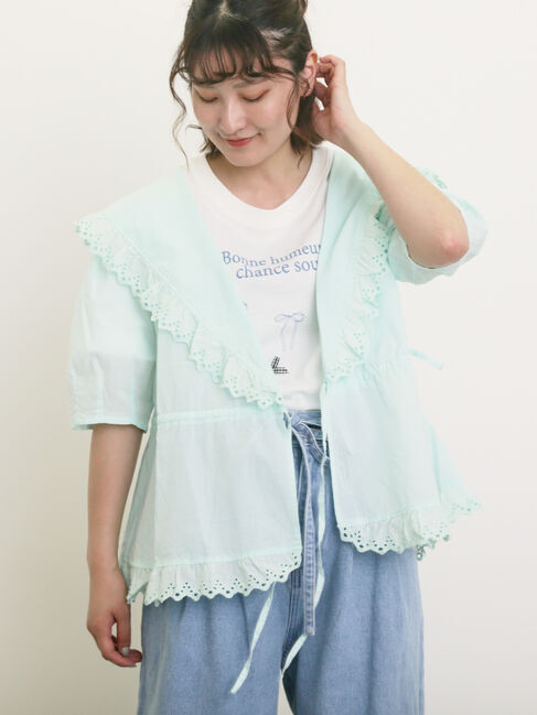 Samansa Mos2「◎カシュクールレースブラウス」|シャツ・ブラウス|