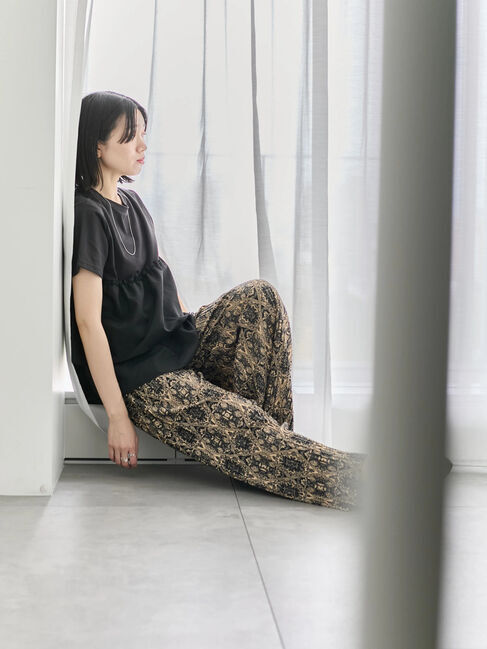 Samansa Mos2 blue「◎柄アソートプリーツパンツ」|その他|