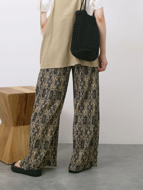 Samansa Mos2 blue「◎柄アソートプリーツパンツ」|その他|