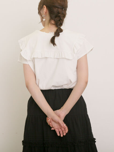 Samansa Mos2「セーラー襟Tシャツ」|Tシャツ・カットソー|