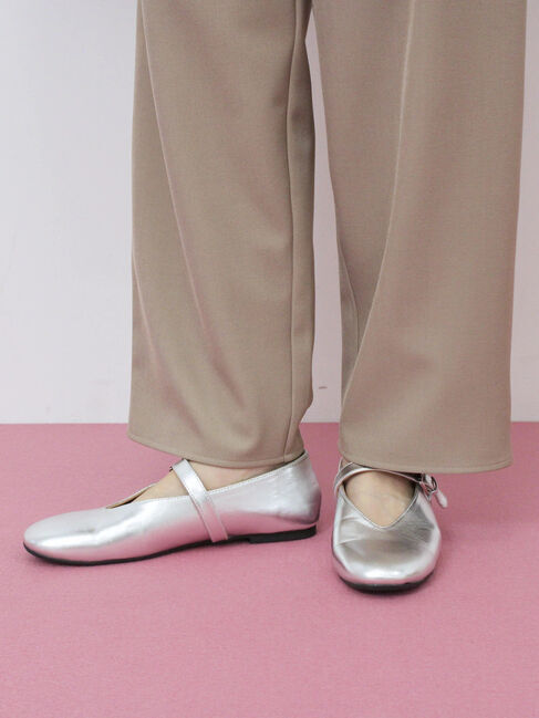 Samansa Mos2 blue「Vカットメリージェーン」|ビジネス・ドレスシューズ|