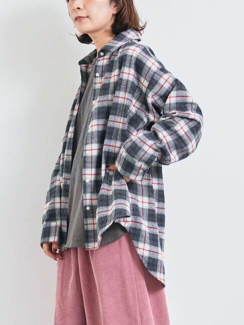 SM2「起毛チェックシャツ」|シャツ・ブラウス|ブラック