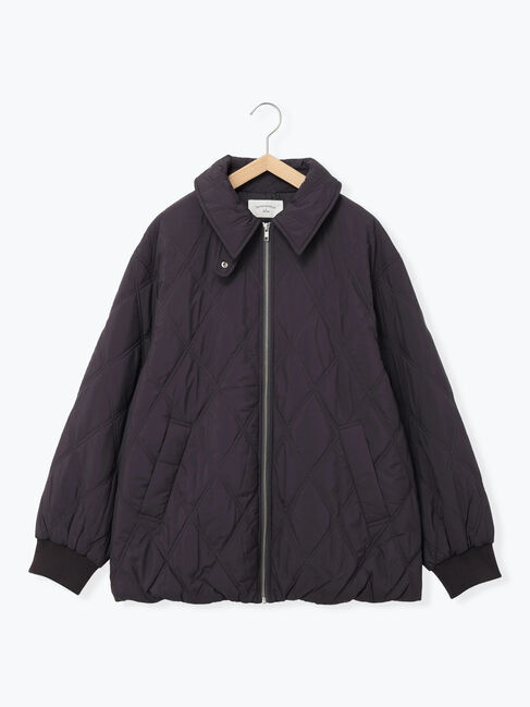 Samansa Mos2 blue「バルーンキルトジャケット」|その他|