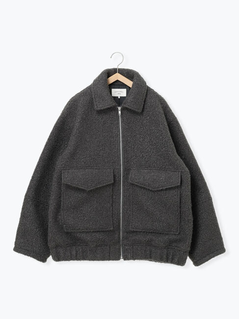 Samansa Mos2 blue「プードルブークレブルゾン」|その他|