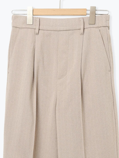 Samansa Mos2 blue「ヘリンボーンストレートパンツ」|その他|