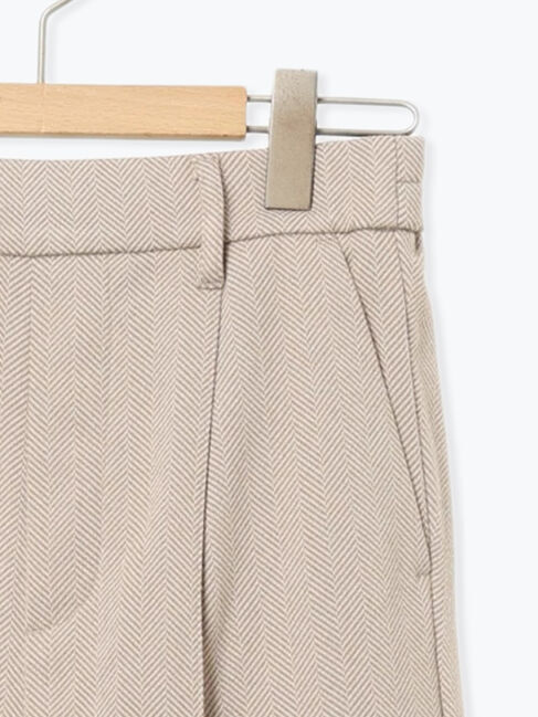 Samansa Mos2 blue「ヘリンボーンストレートパンツ」|その他|