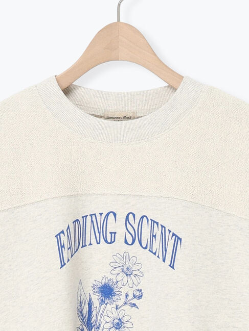 Samansa Mos2「切替ミニ裏毛プリントスウェット」|Tシャツ・カットソー|