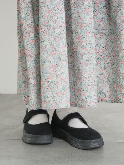 Samansa Mos2「キャンバスストラップスニーカー」|スニーカー|ブラック