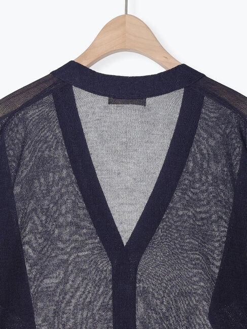 Samansa Mos2「ペーパーライクニットカーディガン」|カーディガン|