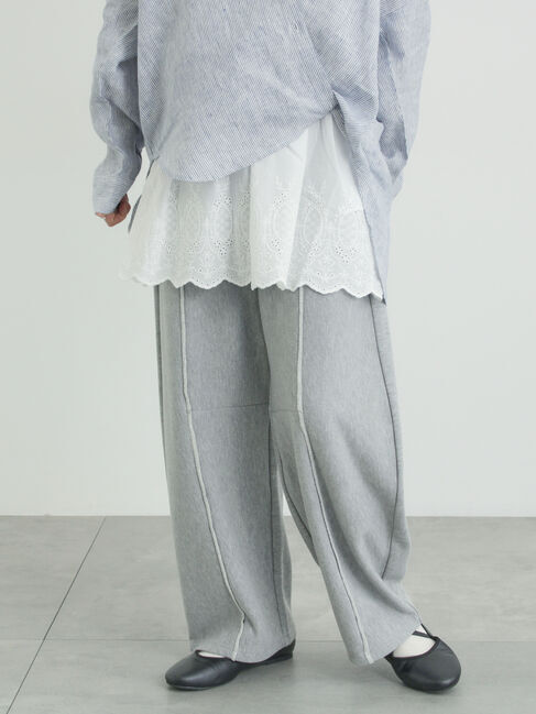 Samansa Mos2「カーブシルエットスウェットパンツ」|その他|