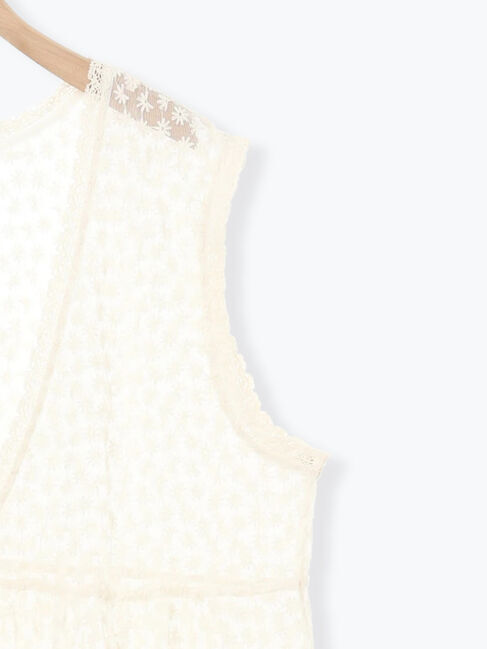 Samansa Mos2「チュール刺繍前後2WAYノースリワンピース」|ワンピース|