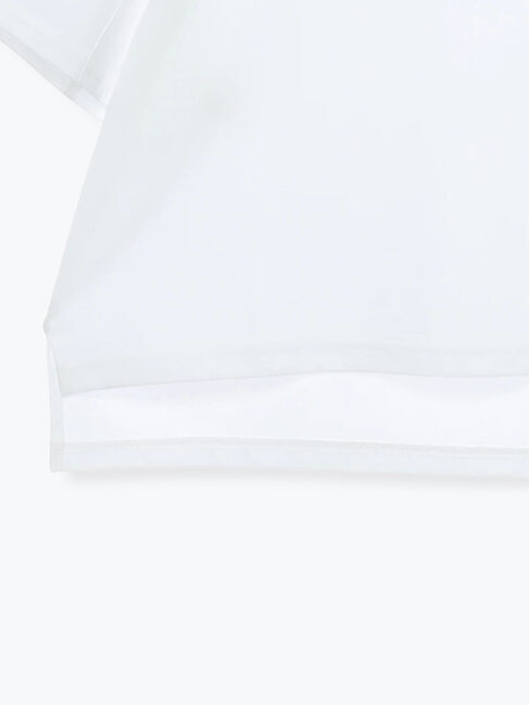 Samansa Mos2「シルケット天竺ワイドアームプリントTシャツ」|Tシャツ・カットソー|