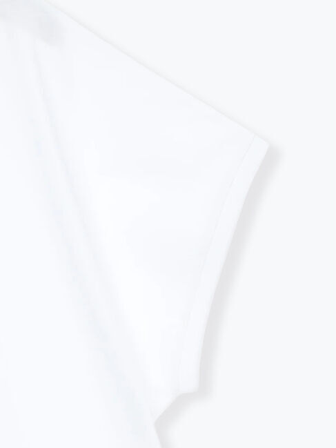 Samansa Mos2「シルケット天竺フロッキープリントTシャツ」|Tシャツ・カットソー|