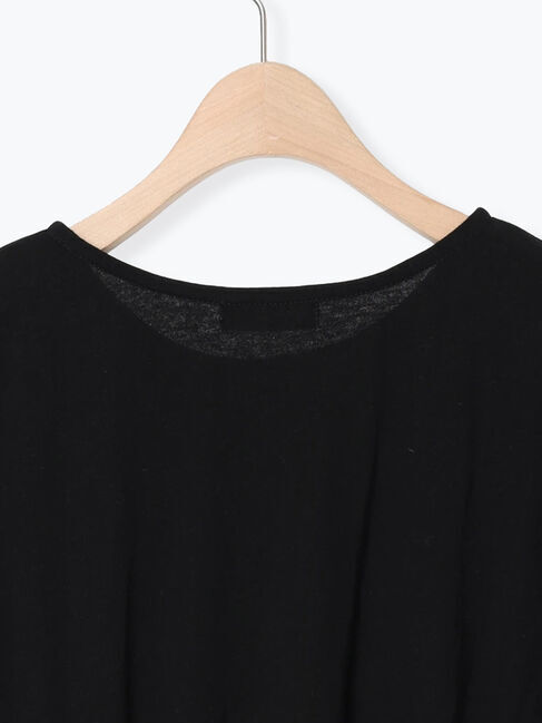 Samansa Mos2「カットワーク刺繍ドッキングTシャツ」|Tシャツ・カットソー|