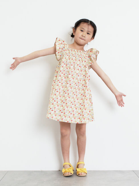 Samansa Mos2 Lagom「☆シャーリング花柄ワンピース」|ワンピース|