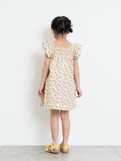 Samansa Mos2 Lagom「☆シャーリング花柄ワンピース」|ワンピース|