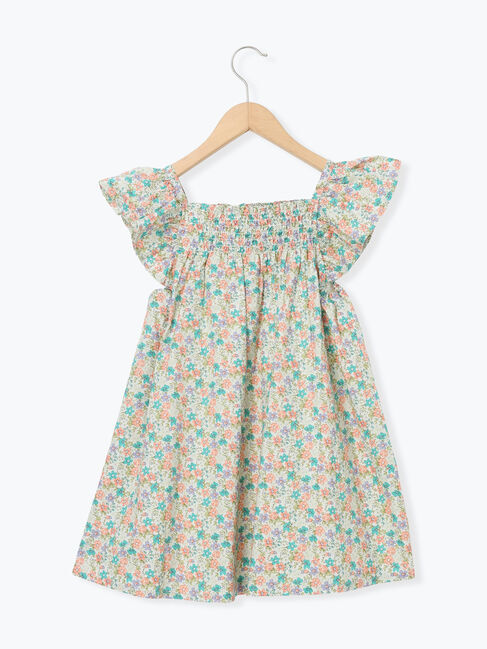 Samansa Mos2 Lagom「☆シャーリング花柄ワンピース」|ワンピース|