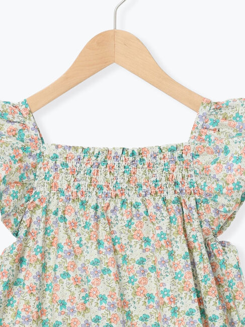 Samansa Mos2 Lagom「☆シャーリング花柄ワンピース」|ワンピース|