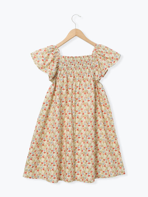 Samansa Mos2 Lagom「シャーリング花柄ワンピース」|ワンピース|