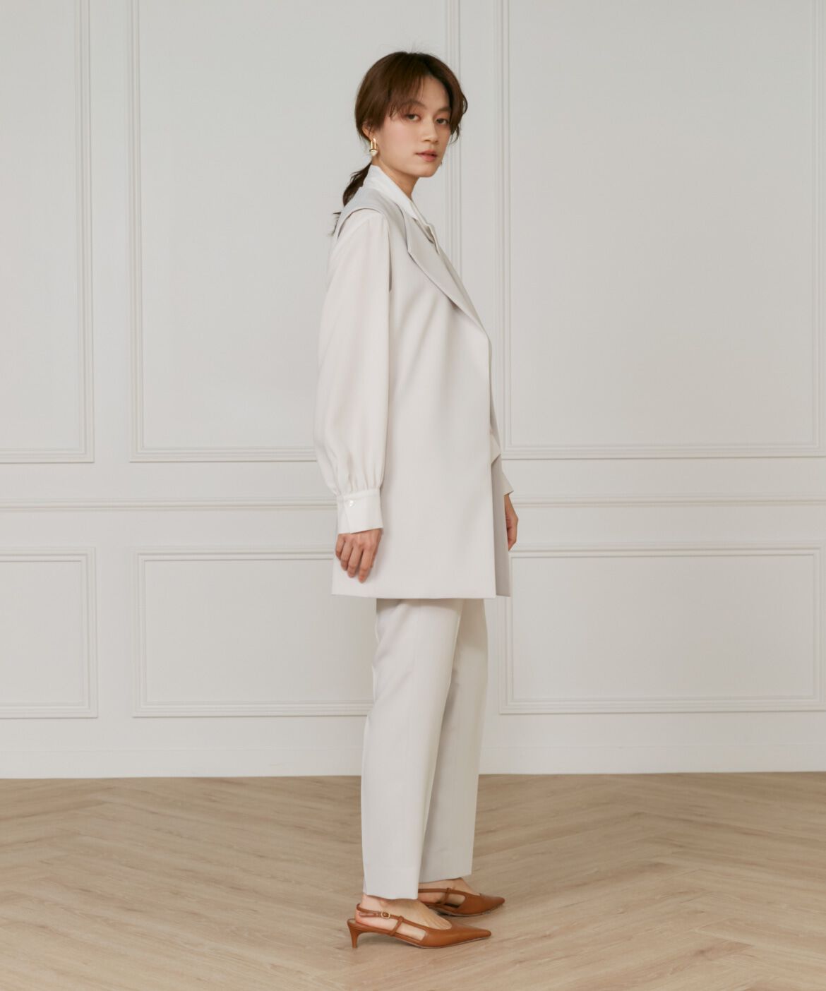 INED「《大きいサイズ》テーパードパンツ」|その他|