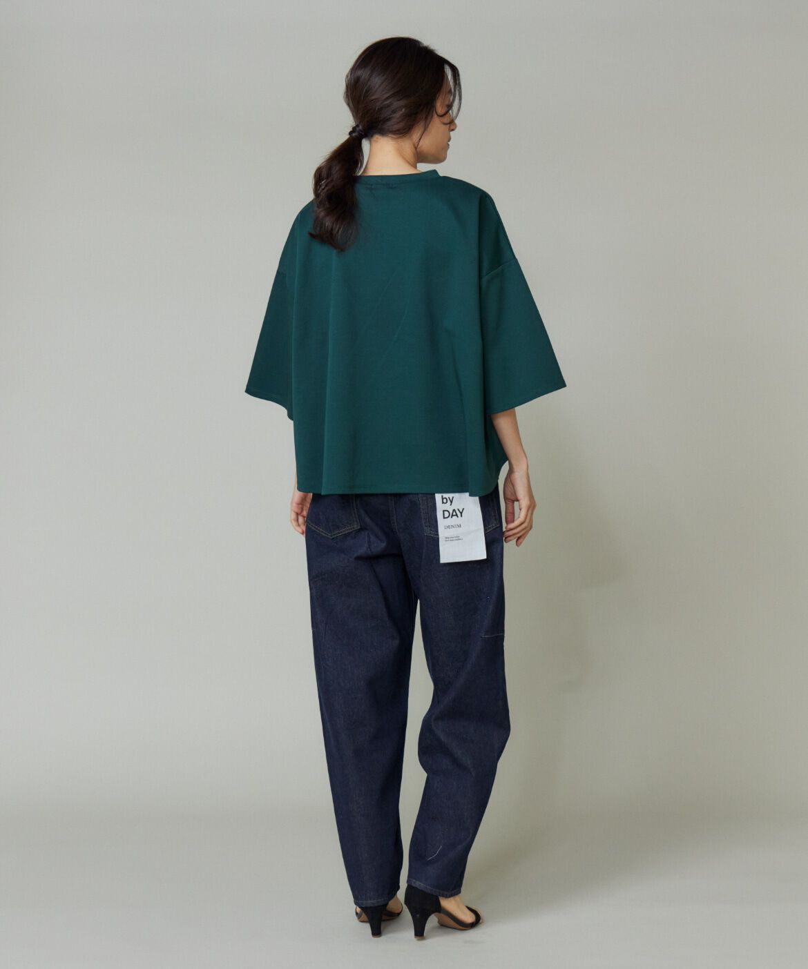 DAY by DAY it&rsquo;s international「ポンチ5分袖フレアー袖プルオーバー」|Tシャツ・カットソー|