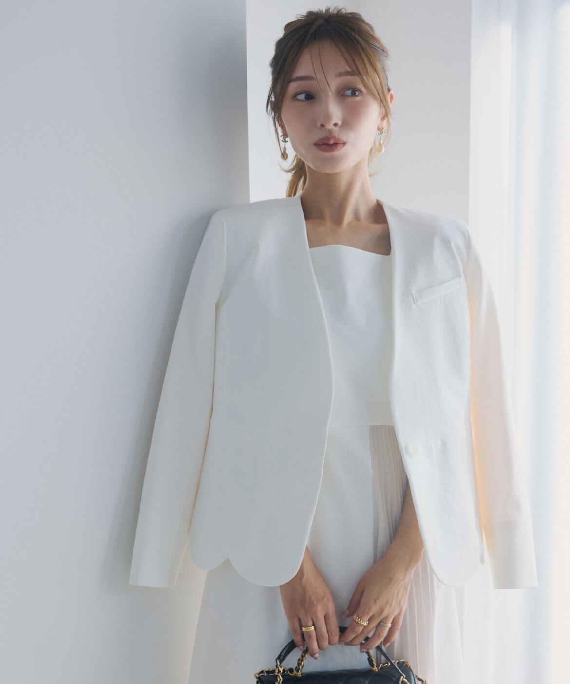 Maglie le cassetto「《ﾌﾟﾗｽｻｲｽﾞ》ﾊﾝｻﾑｽｶﾗｯﾌﾟｼﾞｬｹｯﾄ《M Maglie le cassett」|ノーカラージャケット|