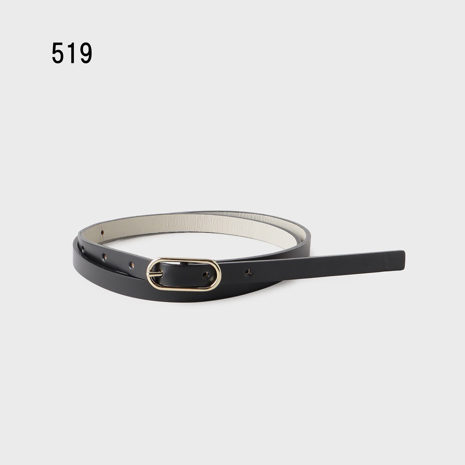 UNTITLED「【追加/本革/日本製】オーバルベルト12mm」|ベルト|