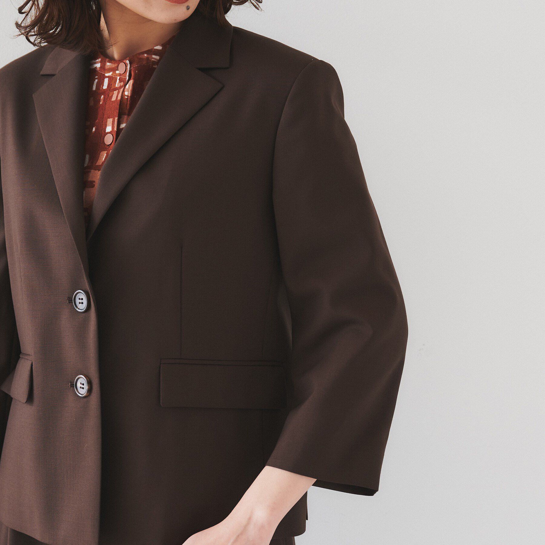 UNTITLED「【オンオフ使える/セットアップ可能】トロピカルウール シングルブレストジャケット」|テーラードジャケット|