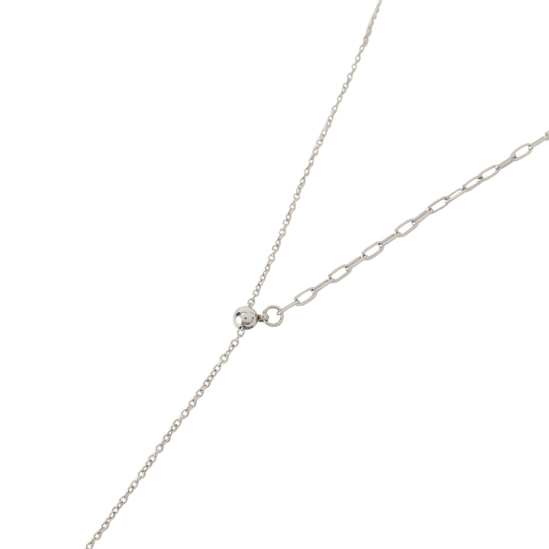 UNTITLED「【ステンレス】Y字ドロップネックレス」|ネックレス|