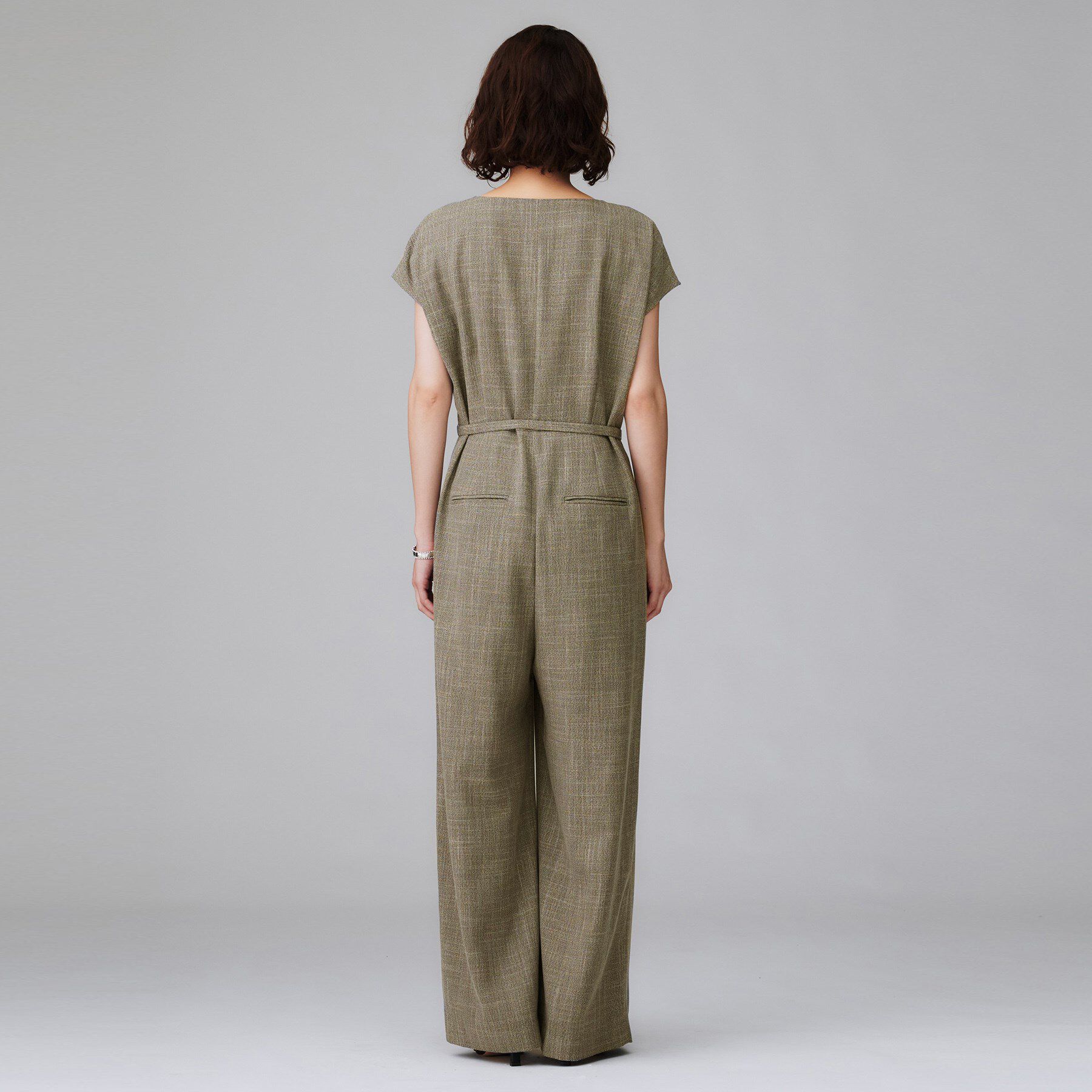 UNTITLED「【接触冷感/オールインワン/洗える】梳毛調合繊コンビネゾン」|オールインワン|