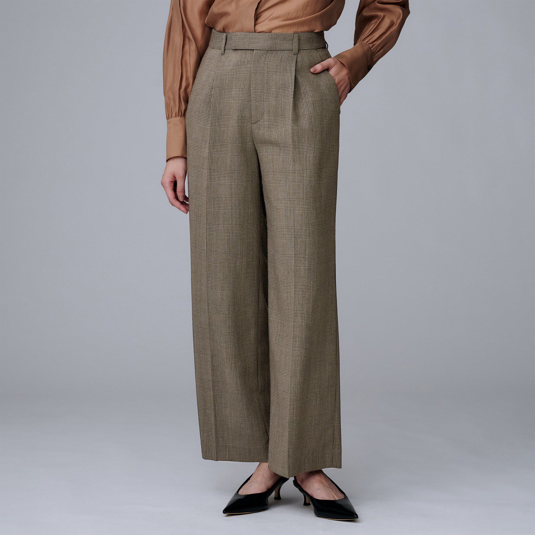 UNTITLED「【セットアップ可/洗える】ウールライク ワイドパンツ」|その他|