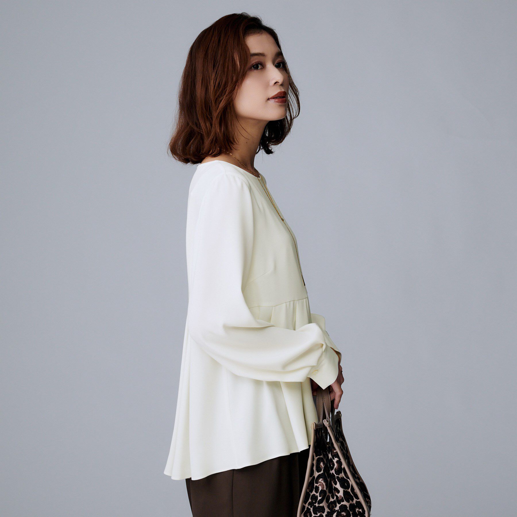 UNTITLED「【洗える/重ね着/フォーマル】レイヤード ペプラムブラウス」|シャツ・ブラウス|