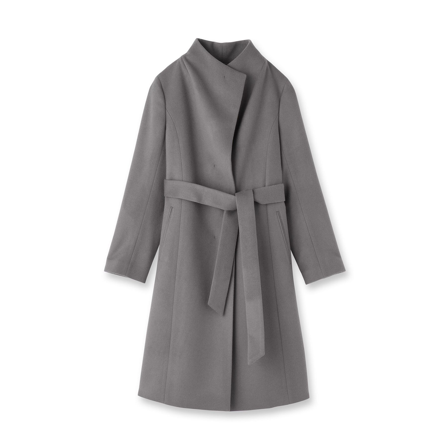 UNTITLED「【きれいめ/スタイリッシュ】2WAYスタンドカラーロングコート」|その他|