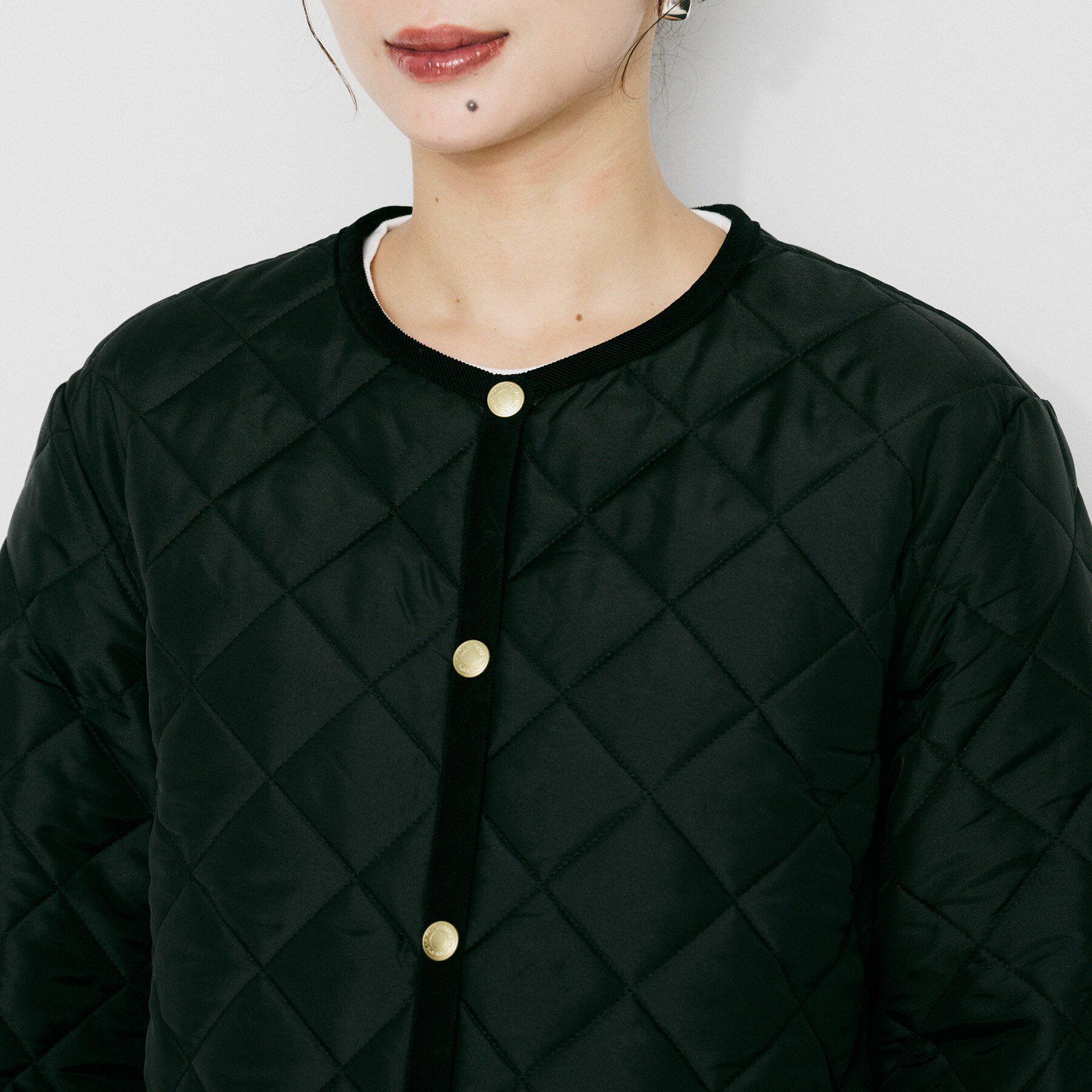 UNTITLED「【 TRADITIONAL WEATHERWEAR 】アークリー Aライン ミドルコート」|ノーカラーコート|