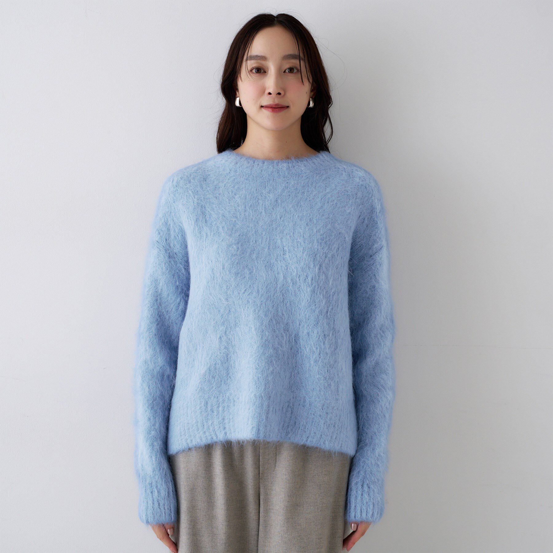 UNTITLED「【ゆったり】アルパカ混シャギーニット」|ニット・セーター|