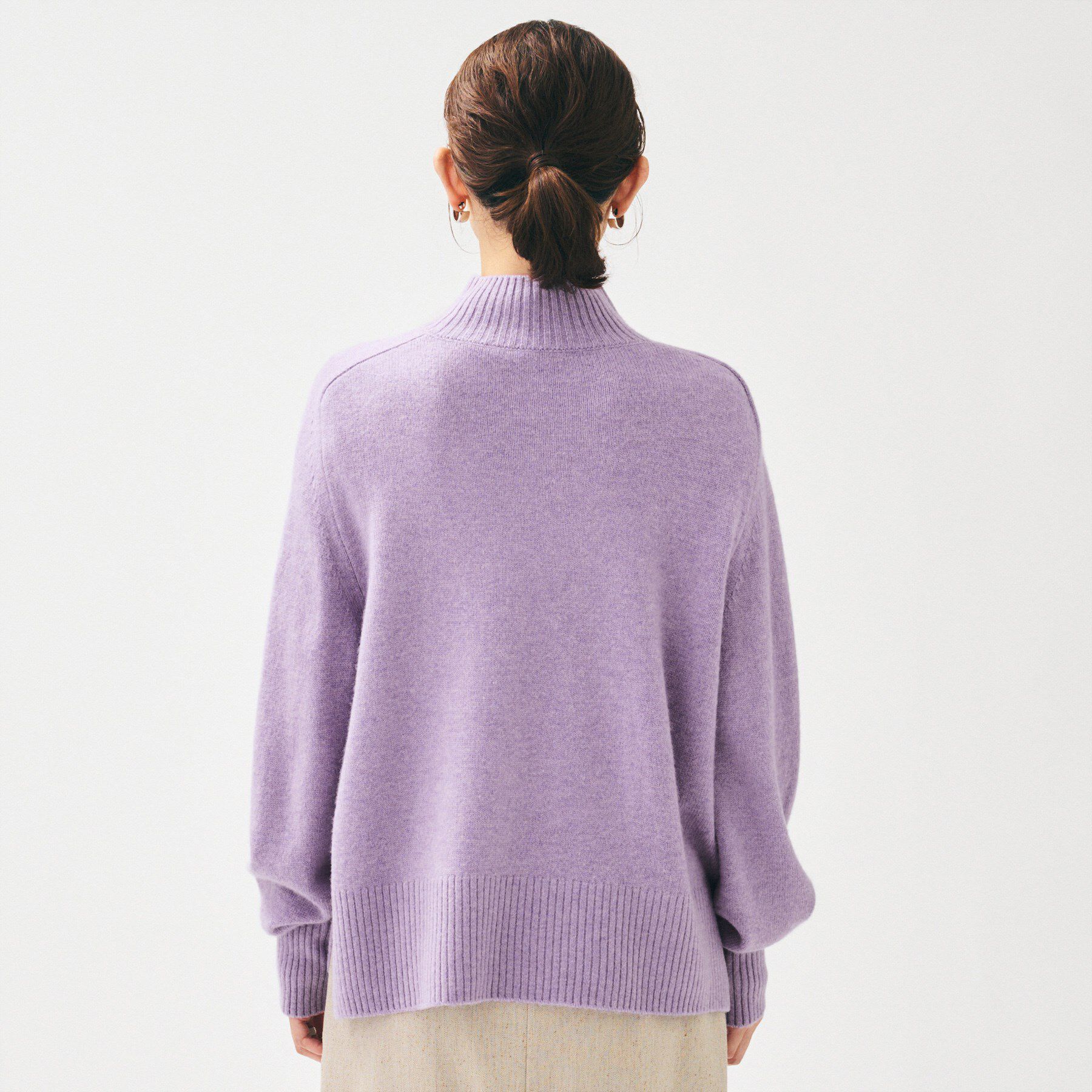 UNTITLED「【8色展開/洗える】ウールカシミヤ ハイネックニット」|ニット・セーター|