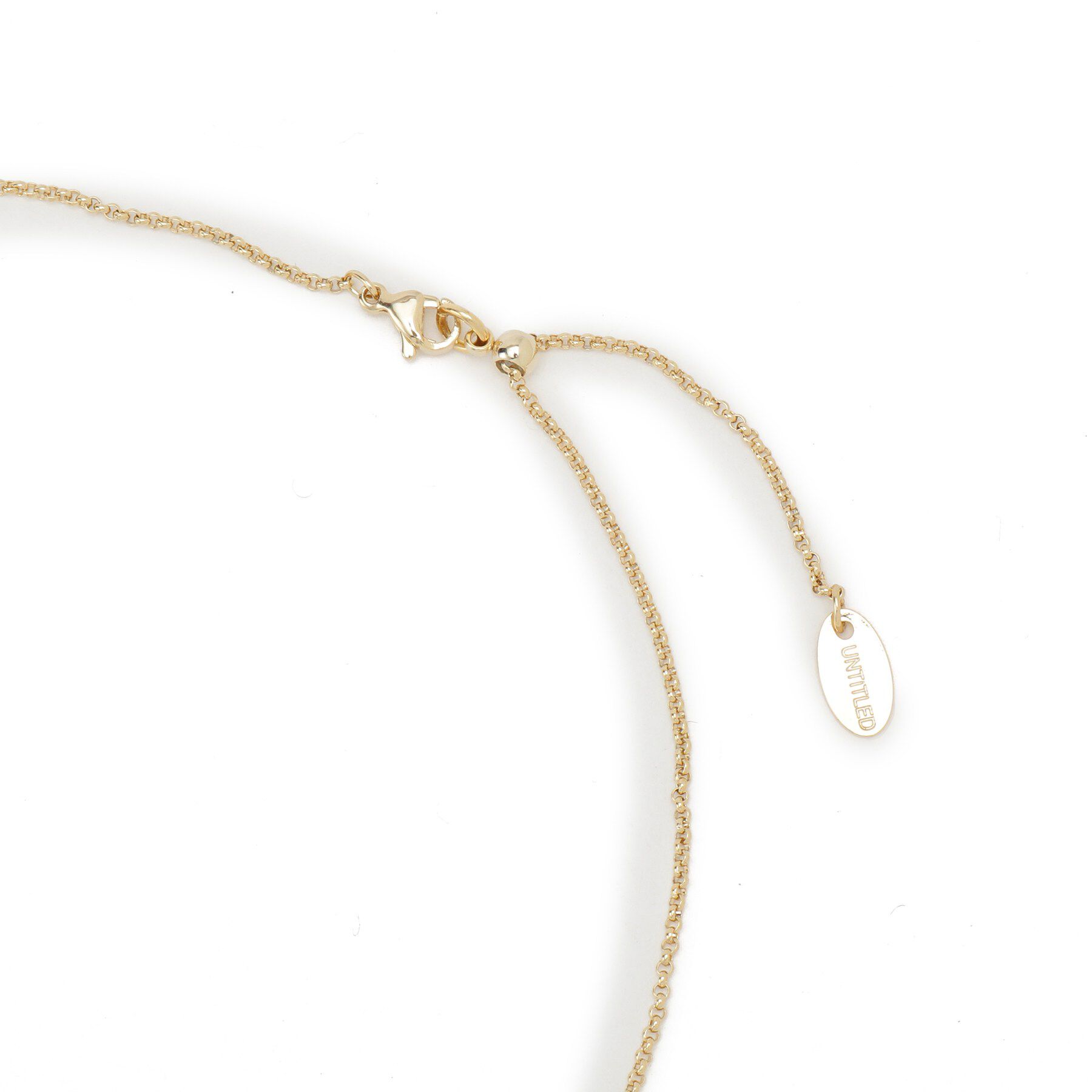 UNTITLED「【ステンレスチェーン】モダンビーンズトップ」|ネックレス|