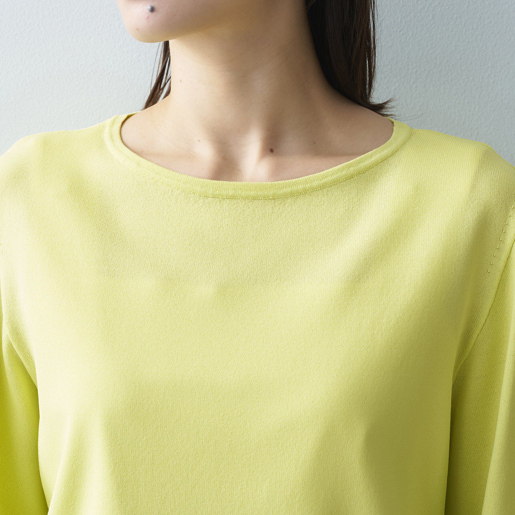 UNTITLED「【洗える/清涼感】袖スリットニットプルオーバー」|ニット・セーター|