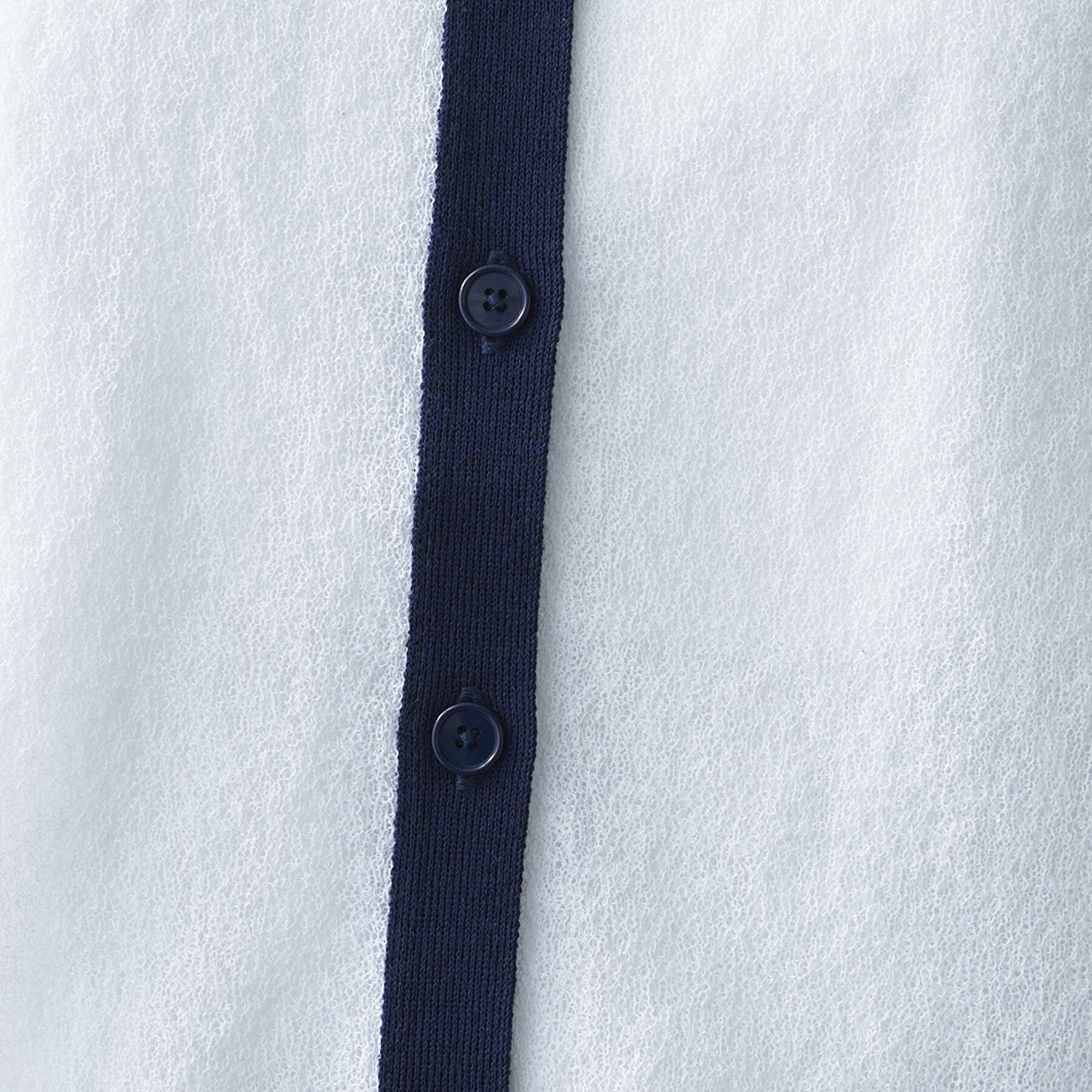 UNTITLED「【洗える】シアーニットカーディガン」|カーディガン|