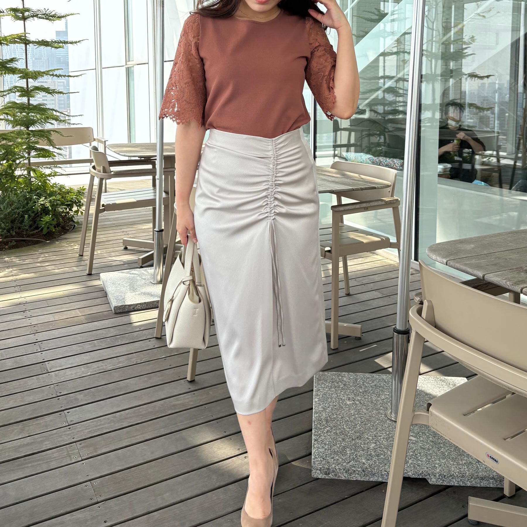 COUP DE CHANCE「【洗える】華やかなレース袖ニットトップス」|ニット・セーター|