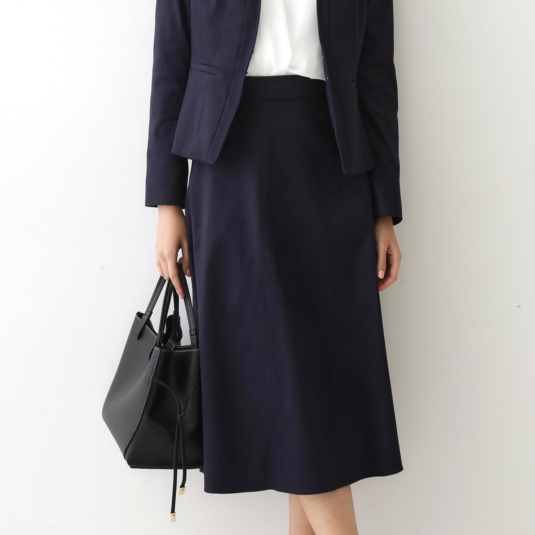 COUP DE CHANCE「【手洗い可／日本製／セットアップ可】スェード調素材フレアスカート」|スカート|