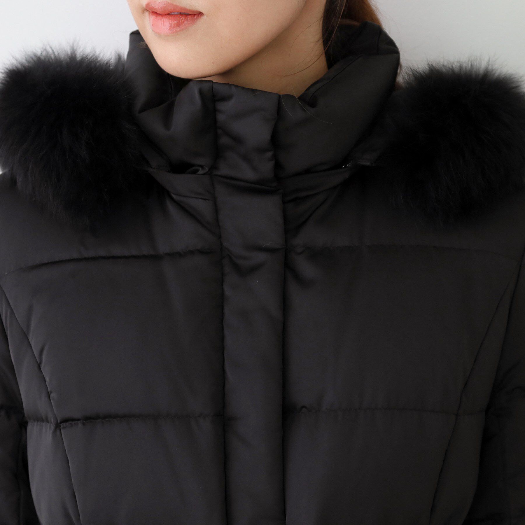 COUP DE CHANCE「【ミディ丈】ベルト付ダウンコート」|ダウン|