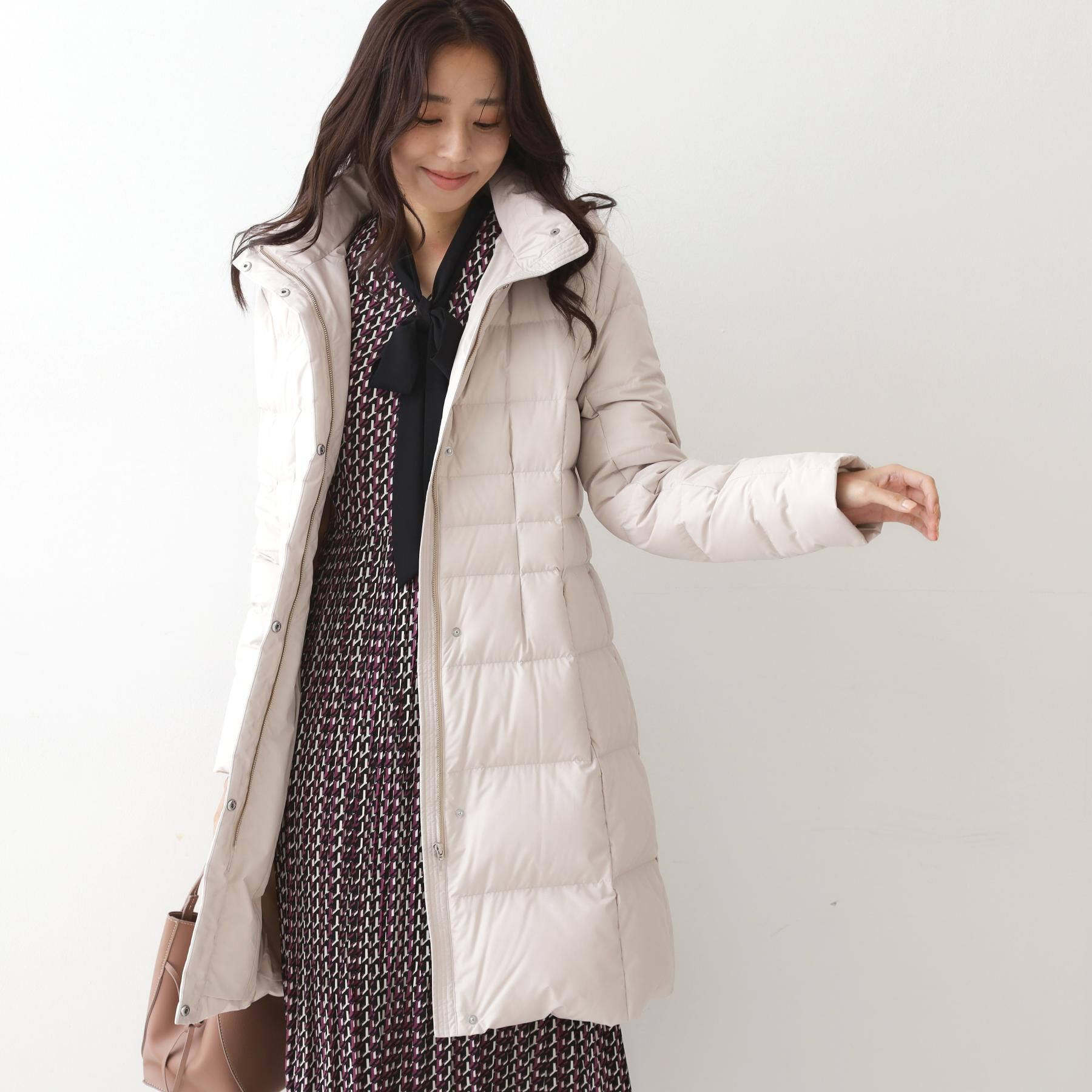 COUP DE CHANCE「【フランス産ホワイトダックダウン／FP800保温性◎／抗菌防臭／手洗い可】ロングダウンコート」|ダウン|