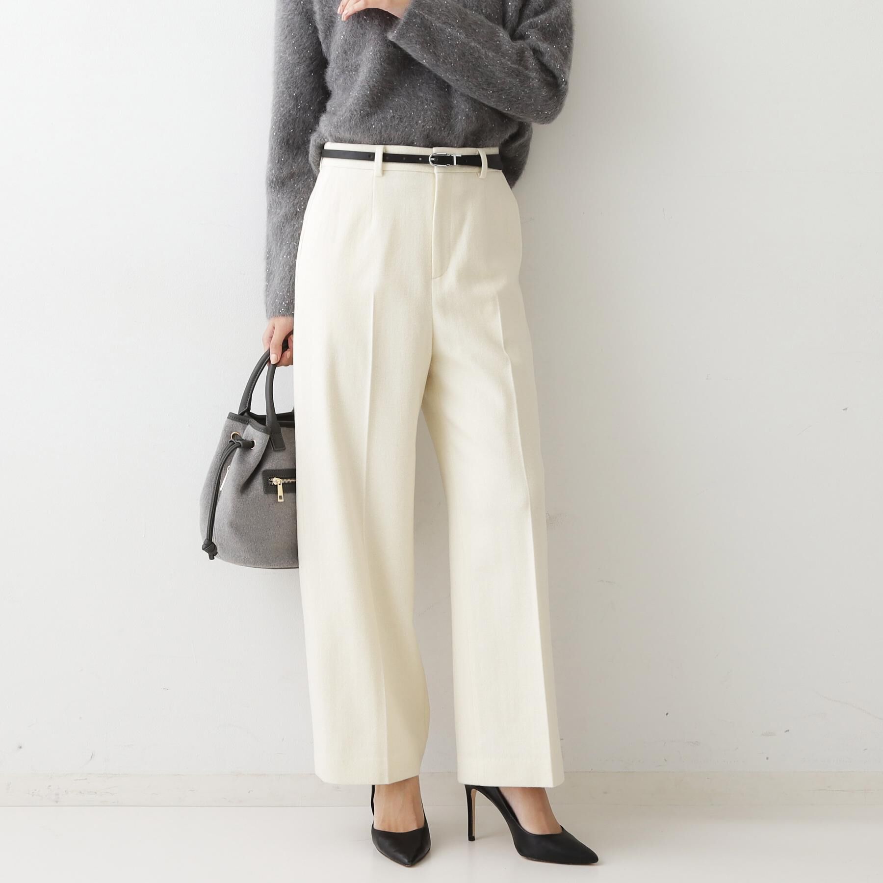 COUP DE CHANCE「【日本製】ラメ入りツイードパンツ」|その他|