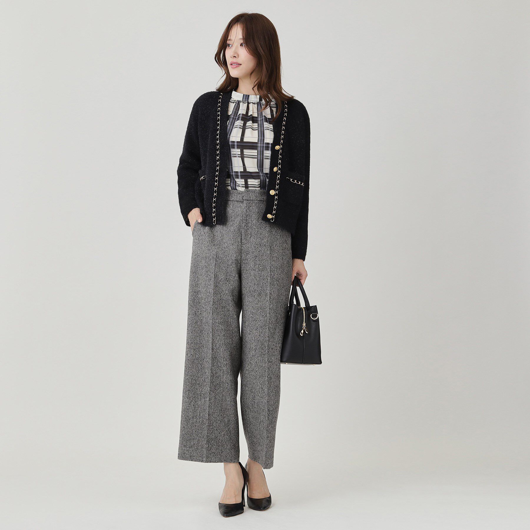 COUP DE CHANCE「【日本製】ラメ入りツイードパンツ」|その他|